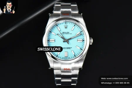 Rolex Oyster Perpetual 124300 41mm Tiffany Dial High Resolution View