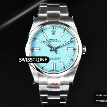Rolex Oyster Perpetual 124300 41mm Tiffany Dial High Resolution View