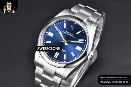 Rolex Oyster Perpetual 124300 41mm 904L Blue Dial Oyster VS3235 High Resolution View