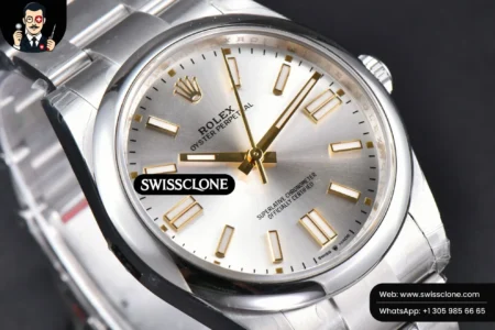 Rolex Oyster Perpetual 124300 41mm 904L Silver Dial Oyster VS3235 High Resolution View