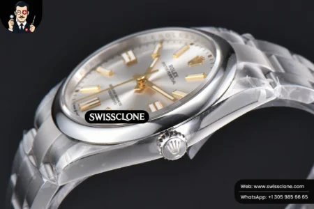 Rolex Oyster Perpetual 124300 41mm 904L Silver Dial Oyster VS3235 High Resolution View