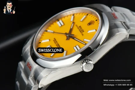 Rolex Oyster Perpetual 124300 41mm Yellow Dial High Resolution View