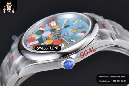 Cartier Rolex Oyster Perpetual 124300 41mm 904L Tiffany Ballon Blue DiaL 2824 High Resolution View