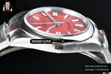 Rolex Oyster Perpetual 124300 41mm Red Dial High Resolution View