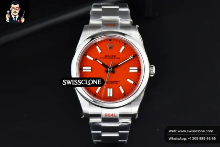 Rolex Oyster Perpetual 124300 41mm Red Dial High Resolution View