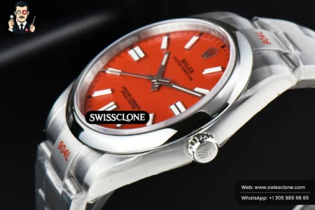 Rolex Oyster Perpetual 124300 41mm Red Dial High Resolution View