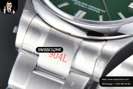 Rolex Oyster Perpetual 126000 36mm 904L Green Dial VR3230 High Resolution View