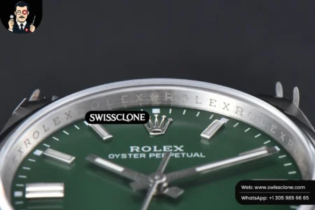 Rolex Oyster Perpetual 126000 36mm 904L Green Dial VR3230 High Resolution View