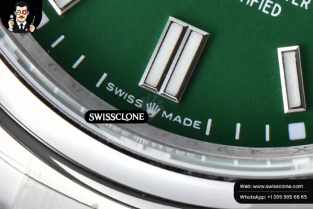 Rolex Oyster Perpetual 126000 36mm 904L Green Dial VR3230 High Resolution View