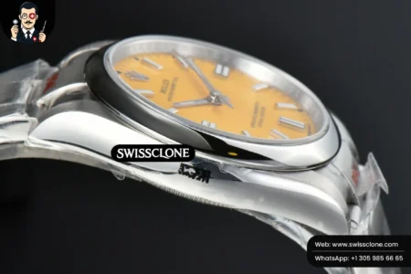 Rolex Oyster Perpetual 126000 36mm Yellow Dial High Resolution View