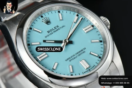 Rolex Oyster Perpetual 126000 36mm Tiffany Dial High Resolution View