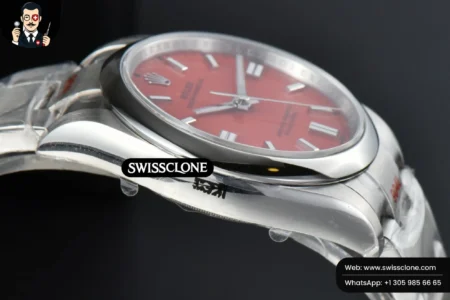 Rolex Oyster Perpetual 126000 36mm Red Dial High Resolution View