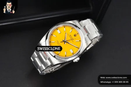 Rolex Oyster Perpetual 126000 36mm Yellow Dial High Resolution View