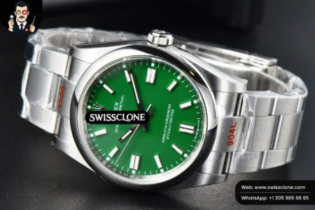 Rolex Oyster Perpetual 126000 36mm Green Dial High Resolution View
