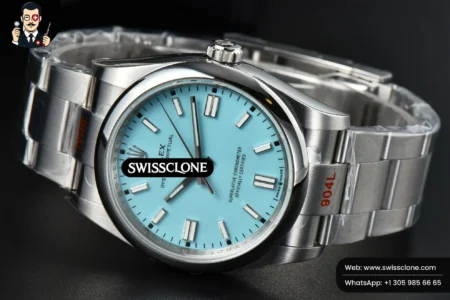 Rolex Oyster Perpetual 126000 36mm Tiffany Dial High Resolution View