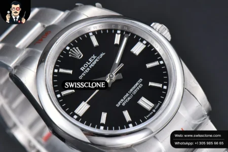 Rolex Oyster Perpetual 126000 36mm 904L Black Dial VR3230 High Resolution View
