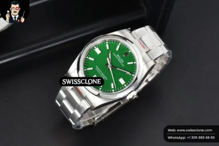 Rolex Oyster Perpetual 126000 36mm Green Dial High Resolution View