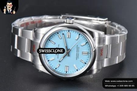 Rolex Oyster Perpetual 126000 36mm 904L Tiffany Blue Dial VR3230 High Resolution View