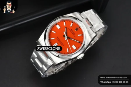 Rolex Oyster Perpetual 126000 36mm Red Dial High Resolution View