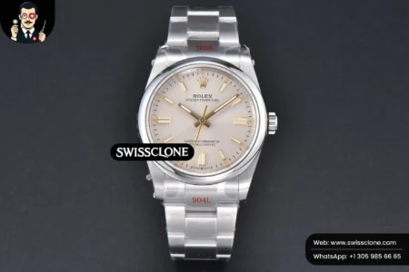 Rolex Oyster Perpetual 126000 36mm 904L Silver Dial VR3230 High Resolution View