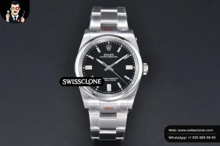 Rolex Oyster Perpetual 126000 36mm 904L Black Dial VR3230 High Resolution View