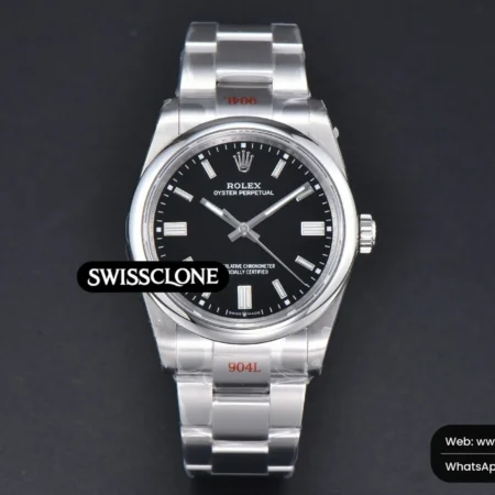 Rolex Oyster Perpetual 126000 36mm 904L Black Dial VR3230 High Resolution View