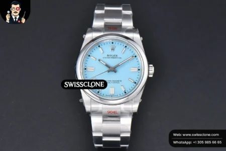 Rolex Oyster Perpetual 126000 36mm 904L Tiffany Blue Dial VR3230 High Resolution View