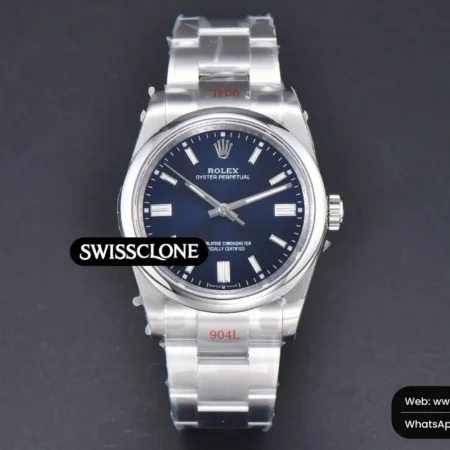 Rolex Oyster Perpetual 126000 36mm 904L Blue Dial VR3230 High Resolution View