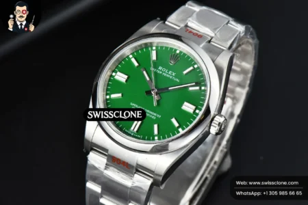 Rolex Oyster Perpetual 126000 36mm Green Dial High Resolution View