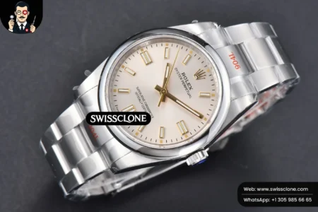 Rolex Oyster Perpetual 126000 36mm 904L Silver Dial VR3230 High Resolution View