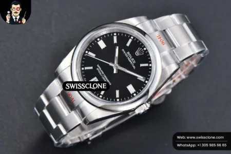 Rolex Oyster Perpetual 126000 36mm 904L Black Dial VR3230 High Resolution View