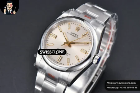 Rolex Oyster Perpetual 126000 36mm 904L Silver Dial VR3230 High Resolution View