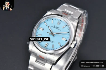 Rolex Oyster Perpetual 126000 36mm 904L Tiffany Blue Dial VR3230 High Resolution View