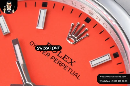 Rolex Oyster Perpetual 126000 36mm 904L Red Dial VR3230 High Resolution View