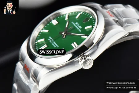Rolex Oyster Perpetual 126000 36mm Green Dial High Resolution View