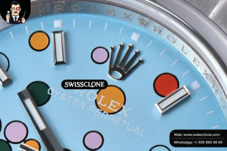 Cartier Rolex Oyster Perpetual 126000 36mm 904L Smooth Bezel Tiffany Ballon Blue Dial VR3230 High Resolution View
