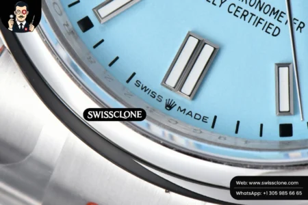 Rolex Oyster Perpetual 126000 36mm 904L Tiffany Blue Dial VR3230 High Resolution View