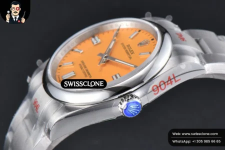 Rolex Oyster Perpetual 126000 36mm 904L Yellow Dial VR3230 High Resolution View