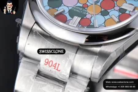 Cartier Rolex Oyster Perpetual 126000 36mm 904L Smooth Bezel Tiffany Ballon Blue Dial VR3230 High Resolution View