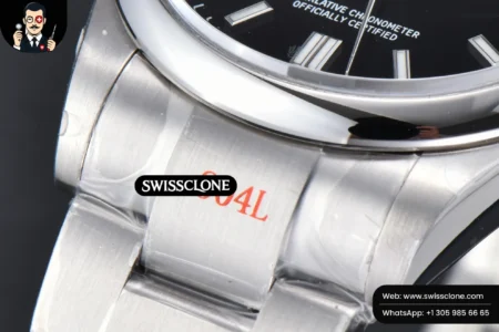 Rolex Oyster Perpetual 126000 36mm 904L Black Dial VR3230 High Resolution View