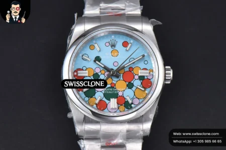 Cartier Rolex Oyster Perpetual 126300 41mm 904L Smooth Bezel Tiffany Blue Ballon Dial VR3230 High Resolution View