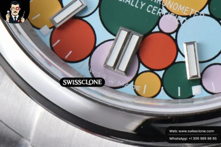 Cartier Rolex Oyster Perpetual 126300 41mm 904L Smooth Bezel Tiffany Blue Ballon Dial VR3230 High Resolution View
