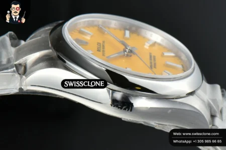Rolex Oyster Perpetual 277200 31mm Yellow Dial High Resolution View