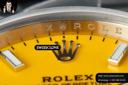 Rolex Oyster Perpetual 277200 31mm Yellow Dial High Resolution View
