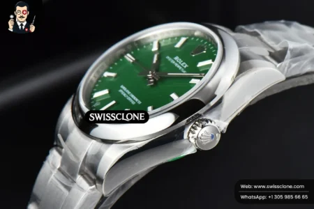 Rolex Oyster Perpetual 277200 31mm Green Dial High Resolution View
