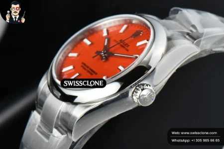 Rolex Oyster Perpetual 277200 31mm Red Dial High Resolution View