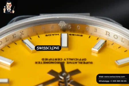 Rolex Oyster Perpetual 277200 31mm Yellow Dial High Resolution View
