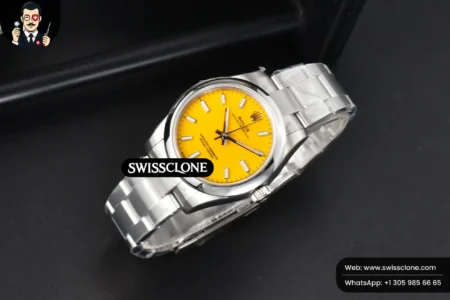 Rolex Oyster Perpetual 277200 31mm Yellow Dial High Resolution View