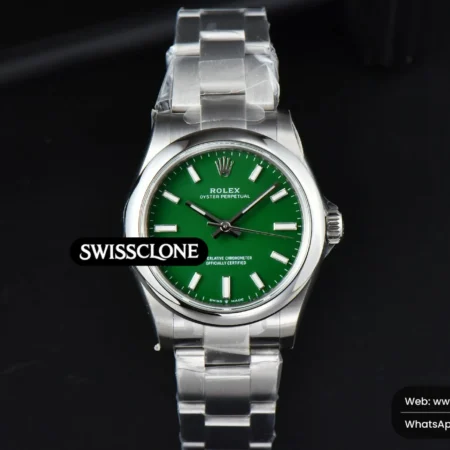 Rolex Oyster Perpetual 277200 31mm Green Dial High Resolution View