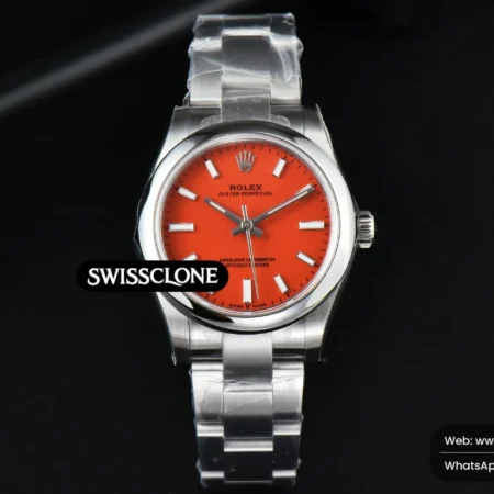 Rolex Oyster Perpetual 277200 31mm Red Dial High Resolution View